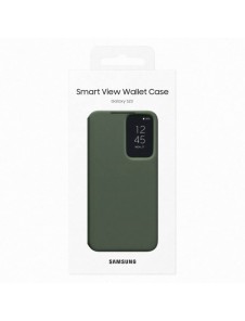 Samsung Smart View Wallet Fodral för Samsung Galaxy S23 Fodral med Smart Flip Window Card Wallet khaki (EF-ZS911CGEGWW)