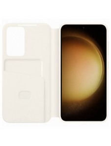 Samsung Smart View Wallet Case för Samsung Galaxy S23 Cover med Smart Flip Window Card Wallet Cream (EF-ZS911CUEGWW)