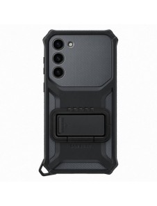 Samsung Rugged Gadget Case för Samsung Galaxy S23+ Rugged Cover Ring Hållare Stativ grå (EF-RS916CBEGWW)