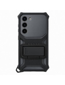 Samsung Rugged Gadget Case för Samsung Galaxy S23 Rugged Cover Ring Hållare Stativ grå (EF-RS911CBEGWW)
