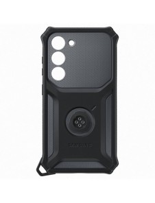 Samsung Rugged Gadget Case för Samsung Galaxy S23 Rugged Cover Ring Hållare Stativ grå (EF-RS911CBEGWW)