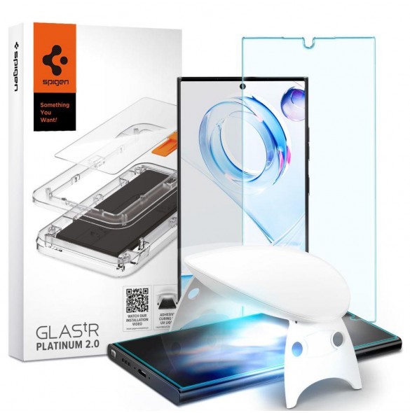 HÄRDAT GLAS Spigen GLAS.TR PLATINUM GALAXY S23 ULTRA CLEAR