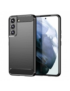 Carbon Case fodral för Samsung Galaxy S23+ flexibel silikon kolfodral svart