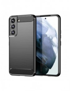 Carbon Case fodral för Samsung Galaxy S23+ flexibel silikon kolfodral svart