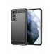 Carbon Case fodral för Samsung Galaxy S23+ flexibel silikon kolfodral svart