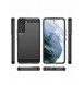Carbon Case fodral för Samsung Galaxy S23+ flexibel silikon kolfodral svart