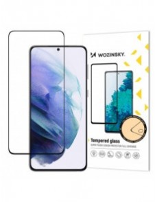 Wozinsky hellim härdat glas Samsung Galaxy S23 9H helskärmshärdat glas med svart ram