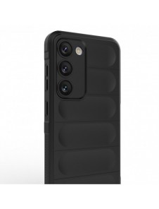 Magic Shield Fodral för Samsung Galaxy S23+ flexibelt pansarskal vinröd