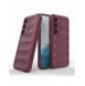 Magic Shield Fodral för Samsung Galaxy S23+ flexibelt pansarskal vinröd