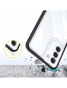 Klart 3-i-1 fodral för Samsung Galaxy S23+ silikonskal med ram svart