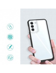 Klart 3-i-1 fodral för Samsung Galaxy S23+ silikonskal med ram svart