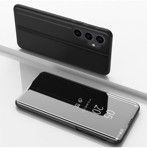 Hard Flip Fodral till Samsung Galaxy S23 FE Clear View Fodral - Svart