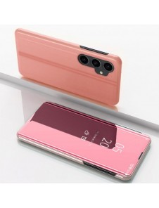 Hard Flip Fodral till Samsung Galaxy S23 FE Clear View Fodral - Rosa