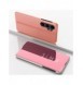 Hard Flip Fodral till Samsung Galaxy S23 FE Clear View Fodral - Rosa