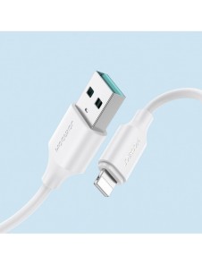 Joyroom USB-laddnings-/datakabel - Lightning 2,4A 1m Vit (S-UL012A9)