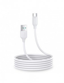 Joyroom USB-laddnings-/datakabel - USB Typ C 3A 2m vit (S-UC027A9)