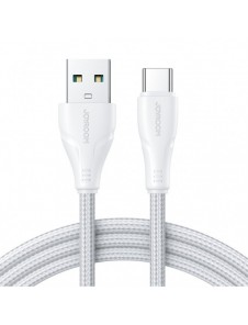 Joyroom USB-kabel - USB C 3A Surpass-serien för snabb laddning och dataöverföring 0,25 m vit (S-UC027A11)