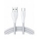 Joyroom USB-kabel - USB C 3A Surpass-serien för snabb laddning och dataöverföring 0,25 m vit (S-UC027A11)