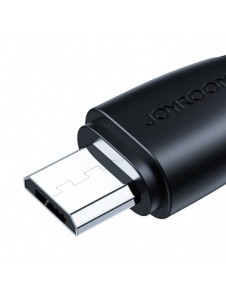 Joyroom USB-kabel - micro USB 2.4A Surpass-serien för snabb laddning och dataöverföring 0,25 m svart (S-UM018A11)