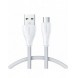 Joyroom USB-kabel - micro USB 2.4A Surpass-serien för snabb laddning och dataöverföring 0,25 m vit (S-UM018A11)