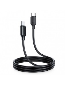 Joyroom-kabel USB-C - USB-C 480Mb/s 60W 1m svart (S-CC060A9)