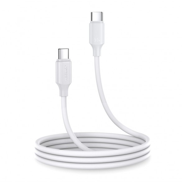 Joyroom-kabel USB-C - USB-C 480Mb/s 60W 1m vit (S-CC060A9)