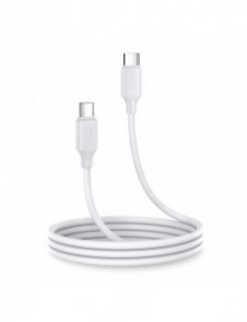 Joyroom-kabel USB-C - USB-C 480Mb/s 60W 1m vit (S-CC060A9)