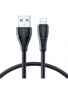 Joyroom-kabel USB - Lightning 2,4A 0,25 m svart (S-UL012A11)