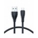 Joyroom-kabel USB - Lightning 2,4A 0,25 m svart (S-UL012A11)