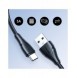 Joyroom USB - USB C 3A kabel Surpass Series för snabb laddning och dataöverföring 0,25 m svart (S-UC027A11)