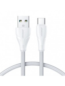 Joyroom USB-kabel - USB C 3A Surpass-serien för snabb laddning och dataöverföring 1,2 m vit (S-UC027A11)