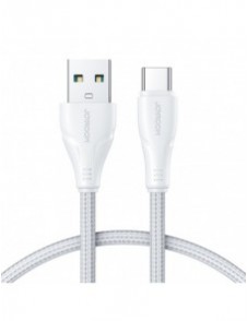 Joyroom USB-kabel - USB C 3A Surpass-serien för snabb laddning och dataöverföring 1,2 m vit (S-UC027A11)