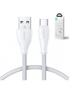 Joyroom USB-kabel - USB C 3A Surpass-serien för snabb laddning och dataöverföring 1,2 m vit (S-UC027A11)