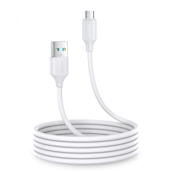 Joyroom-kabel USB-A - Micro USB 480Mb/s 2,4A 2m vit (S-UM018A9)