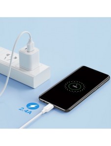 Joyroom-kabel USB-A - Micro USB 480Mb/s 2,4A 2m vit (S-UM018A9)
