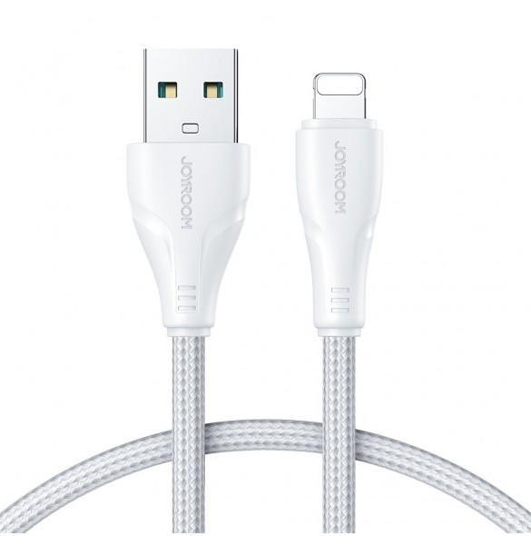 Joyroom-kabel USB - Lightning 2,4A 0,25 m vit (S-UL012A11)