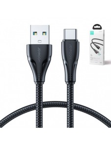 Joyroom USB - USB C 3A kabel Surpass Series för snabb laddning och dataöverföring 1,2 m svart (S-UC027A11)