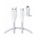 Joyroom USB-kabel - micro USB 2.4A Surpass-serien för snabb laddning och dataöverföring 1,2 m vit (S-UM018A11)