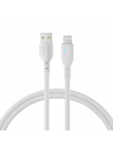 USB-kabel - Lightning 2,4A 1,2m Joyroom S-UL012A13 - vit