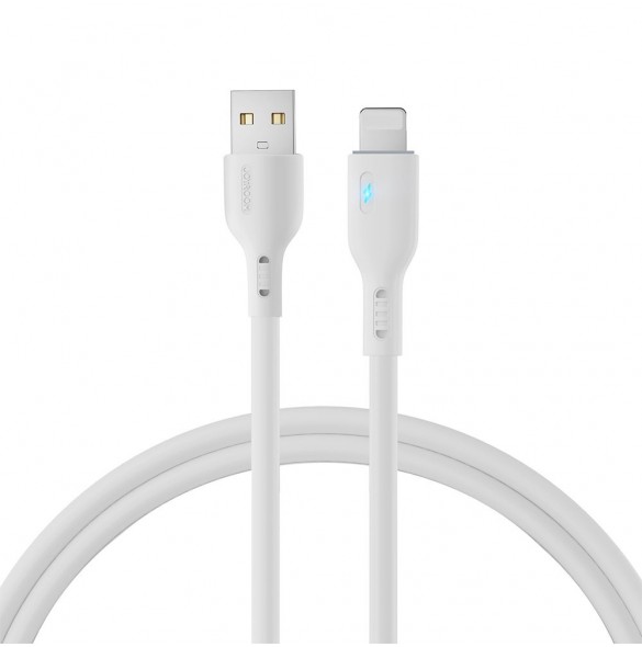 USB-kabel - Lightning 2,4A 1,2m Joyroom S-UL012A13 - vit