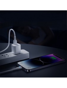 USB-kabel - Lightning 2,4A 1,2m Joyroom S-UL012A13 - vit