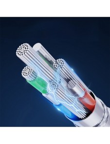 USB-kabel - Lightning 2,4A 1,2m Joyroom S-UL012A13 - vit
