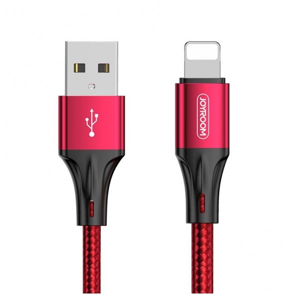 Joyroom USB - Lightning-kabel 3 A 0,2 m röd (S-0230N1)
