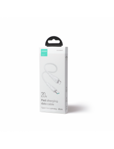 Joyroom USB C - Lightning 20W Surpass Series-kabel för snabb laddning och dataöverföring 0,25 m vit (S-CL020A11)