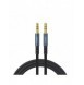 Joyroom stereoljud AUX-kabel 3,5 mm minijack 1 m mörkblå (SY-10A1)