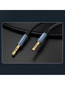 Joyroom stereoljud AUX-kabel 3,5 mm minijack 1 m mörkblå (SY-10A1)