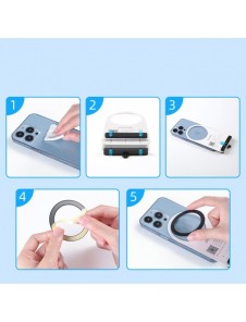 Joyroom magnetisk metallring för smartphone svart (JR-Mag-M3)