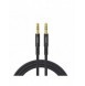 Joyroom stereoljudkabel AUX 3,5 mm minijack 1 m svart (SY-10A1)