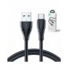 Joyroom USB - USB C 3A kabel Surpass Series för snabb laddning och dataöverföring 2 m svart (S-UC027A11)