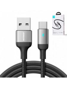 Joyroom USB-kabel - USB C 3A för snabb laddning och dataöverföring A10 Series 1,2 m svart (S-UC027A10)